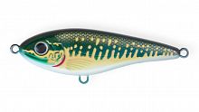 Воблер Джеркбейт Strike Pro Buster Jerk Sinking, цвет: A164F Pike, (EG-048#A164F)
