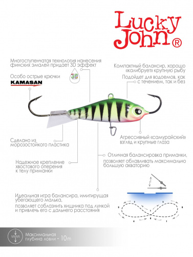 Балансир Lucky John BALTIC 5 50мм/24 фото 4