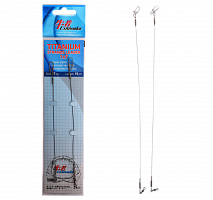 Поводок Ushiwaka Titanium Single UTS11517, 1х1, 17кг/15см, 2шт