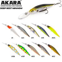 Воблер Akara Deep Best Minnow 100SP 16гр. (4/7 oz 3,9 in) A107