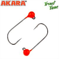 Джиг. Akara Trout Time Шар вольфрам 0,3 г. 3 мм. кр. № 4 Orange (3шт)