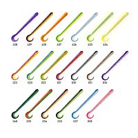 Приманка ZUB-WORM-ZANDER 135мм(5,3")-5шт, (Цвет 407)зеленый верх - желтый низ