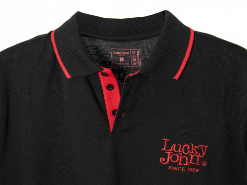 Рубашка поло Lucky John BLACK 01 р.S фото 2