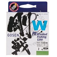 Шнур Gosen W4 braid 150м Moss Green #2.5 (0,27мм) 13кг.