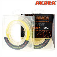 Шнур Akara Ultra Light Yellow 100 м 0,10