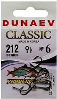Крючок Dunaev Classic 212 # 6 (упак. 8 шт)