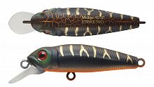 Воблер Минноу Strike Pro Midge 40, цвет: A208S Black Mat Tiger, (EG-074SP#A208S)