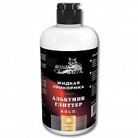 Прикормка жидкая Sonik Baits 0.5л АЛЬБУМИН Глиттер Gold красный