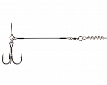 Оснастка для силикона CWC Titanium Stinger, 50lb/22кг Junior Single №1/0 - 1шт.