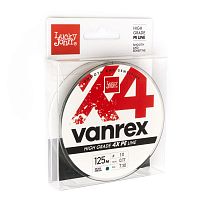 Шнур плетёный Lucky John Vanrex х4 BRAID Moss Green 125/017