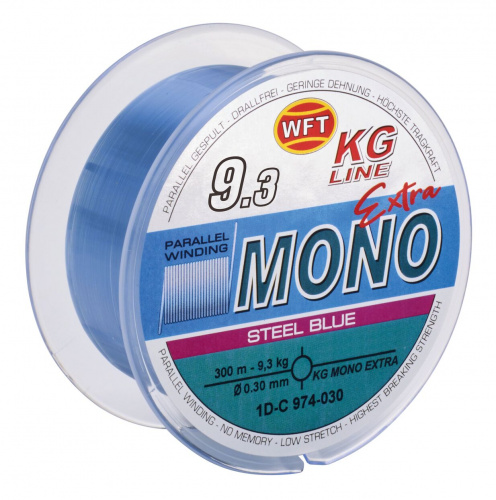Леска монофильная WFT KG MONO EXTRA Steel Blue 300/030 фото 2