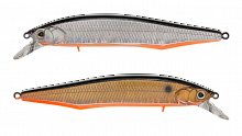 Воблер Минноу Strike Pro Intriger 105SP, цвет: 613-SBO/A70-SBO Double Silver/Smoked, (EG-194A-SP#A70-613-SBO)
