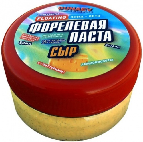 Паста Dunaev 50мл Форель Сыр Желтая