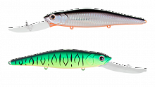 Воблер Минноу Strike Pro Deep Jer-O Minnow 130, цвет: GC01S/A70-713 Double Black Silver OB/Mat Tiger, (EG-054F#GC01S/A70-713S)