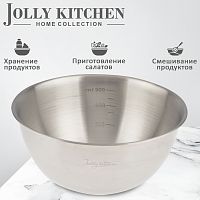 Миска-салатник Jolly Kitchen нерж.сталь 0,35 мм диам. 18 см