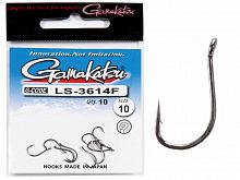Крючки Gamakatsu LS-3614F NEW LABEL HOOKS BLACK разм. 10 10шт.