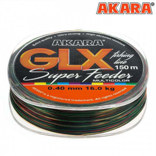 Леска Akara GLX Super Feeder 150 м 0,20 мм мультиколор фото 4