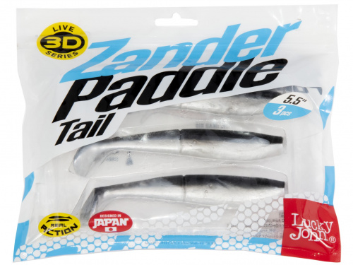 Виброхвосты LJ 3D Series Zander Paddle Tail 5.5in (14.00)/Z01 3шт. фото 3