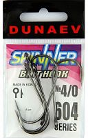 Крючок Dunaev Spinner Bait 604 # 4/0 (упак. 5 шт)
