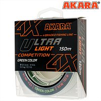 Шнур Akara Ultra Light Competition Green 150 м 0,08