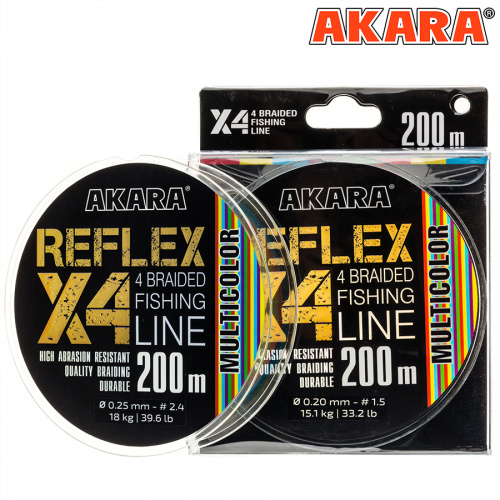 Шнур Akara Reflex Multicolor 200 м 0,20