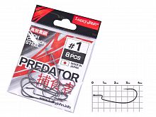 Крючки офсетные Lucky John PREDATOR сер. LJH345 разм.001 8шт.