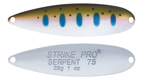 Блесна колеблющаяся Strike Pro Serpent Treble 75H, (ST-010B2#485-1-CP)