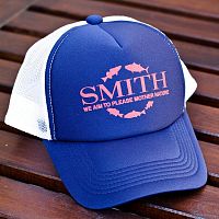 Кепка SMITH синяя c белой сеткой red logo (WNARD-SM-04)