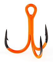 Крючки-тройники Lucky John  Orange UV LJH201 разм.004 6 шт.
