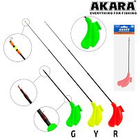 Уд. зим. Akara Master Jig M 360 (1,5-7,0 гр.) Yellow (хлыст Hi Carbon teleskop 3 составной)