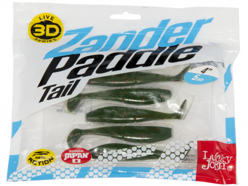 Виброхвосты LJ 3D Series Zander Paddle Tail 4.0in (10.00)/Z09 5шт. фото 3