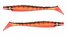Силиконовая приманка Strike Pro Pig Shad Tournament, цвет: Red Tiger, (уп./2шт.), (SP-172M#141)