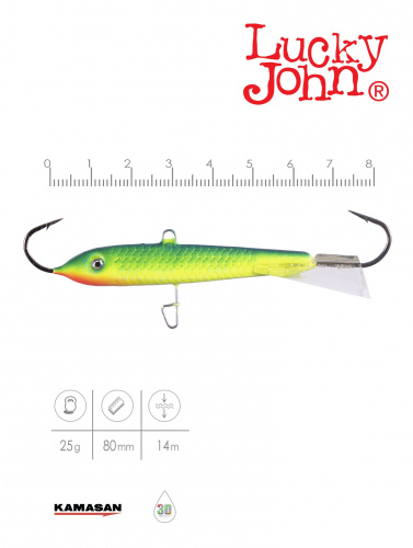 Балансир Lucky John CLASSIC 8 80мм/29 фото 2