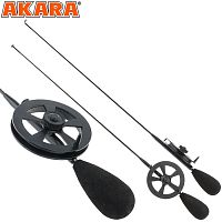 Уд. зим. Akara Leader N с катушкой с тюльпаном (хлыст Hi Carbon fast)