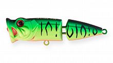 Воблер Поппер составной Strike Pro Pike Pop Joint 75, цвет: GC01S Mat Tiger, (SH-002CJ#GC01FS)