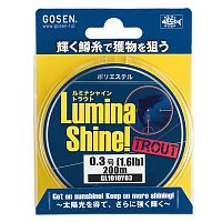 Леска Gosen Polyester LS Trout 200м Yellow #0.4 (0,104mm) 0,86kg