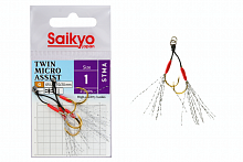 Крючки Saikyo STMA TWIN MICRO ASSIST №1 (2 пары)