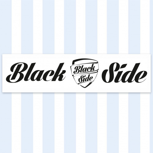 Наклейка Black Side бел/пл 630х170мм