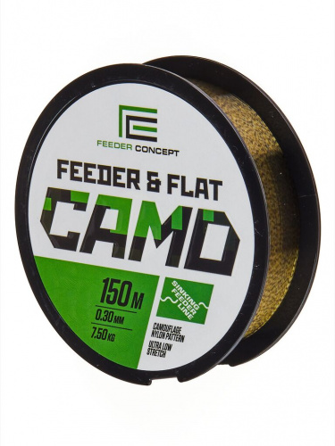 Леска монофильная Feeder Concept FEEDER & FLAT Camo 150/030 фото 3