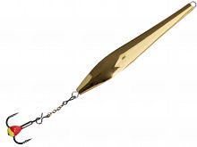 Блесна вертикал. зим. Lucky John DOUBLE BLADE с цеп. и тр. 55мм GC блистер
