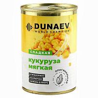 Кукуруза Мягкая DUNAEV металлобанка 400мл, оригинальная