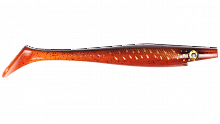 Силиконовая приманка Strike Pro Giant Pig Shad, цвет: Red Motoroil Pike UV, (SP-172B#143)