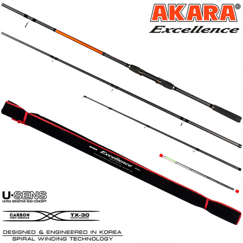 Уд. шт. уг. фид. 3 колена Akara Excellence Feeder TX-30 (90-120-150) 4,2 м фото 2