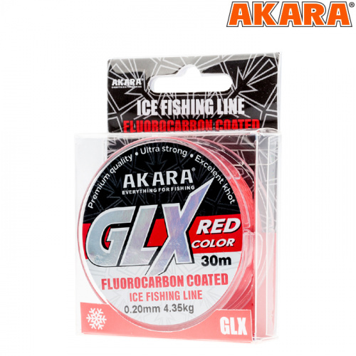 Леска Akara GLX ICE Red 30 м 0,12 фото 3