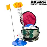 Жерлица зим. Akara 3601-001 диам. 19 см оснащенная (10 шт.)