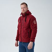 Куртка флисовая Alaskan BlackWater бордо XXXL с капюшоном