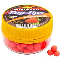 Бойлы DUNAEV POP-UP 6мм Клубника (30г)