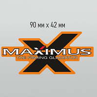 Наклейка Maximus 90х42мм оранж.