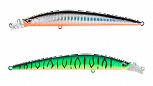 Воблер Минноу Strike Pro Top Water Minnow 110, цвет: GC01S/A70-713S Double Black Silver OB/Mat Tiger