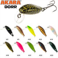 Воблер Akara Dorr 30F 2,0 гр. (1/14 oz 1,2 in) A75